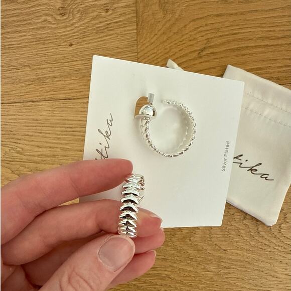 Ettika - Hoop Earrings in Silver - Picture 2 of 3